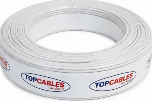 Cabo 0,50mm 100 Mts Branco Cabinho Extra Flexível