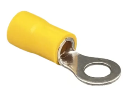 Terminal Olhal Pré Isolado Amarelo 4 À 6mm