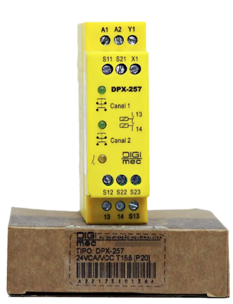 Rele Bi-manual Cat. 4 Nr12 Dpx-257 24vca/vcc T-158 Digimec W