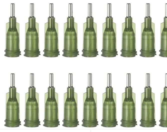 Agulhas de seringa dispensadora de líquido de precisão, 14g pontas flexíveis de medição de agulha, distribuição de cola