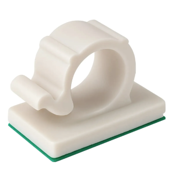 Clip 9mm Organizador Fixador Adesivo Cabo Fio Parede Cor Branco