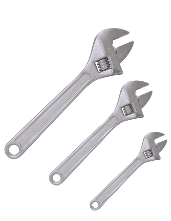 Kit 3 Chave Inglesa Ajustavel 6 8 10 Polegada 150 200 250mm