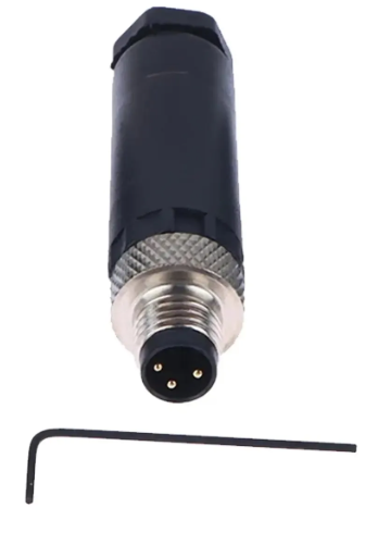 Conector Para Sensor M8 3 Pinos Macho Reto